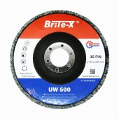 Круг шлифовальный нетканный прессованный Brite-X UW500, 125х12х22,23 мм, 3S FIN