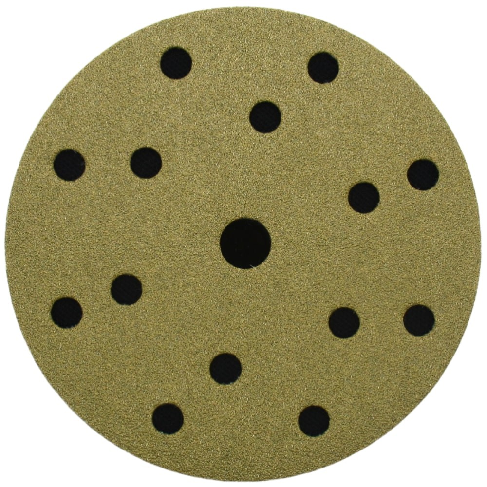 Самозацепляемый шлифовальный круг 1АZ, AURUM, Ø150 мм, (15 отв.), P80