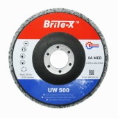 Круг шлифовальный нетканный прессованный Brite-X UW500, 125х12х22,23 мм, 5A MED