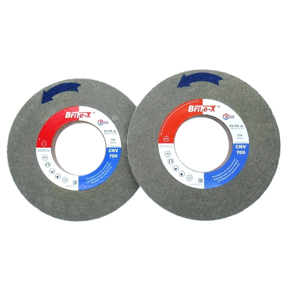 Конволютный шлифовальный круг ПАК™ Brite-X CNV700, Ø200х20х76 мм, 9S FIN